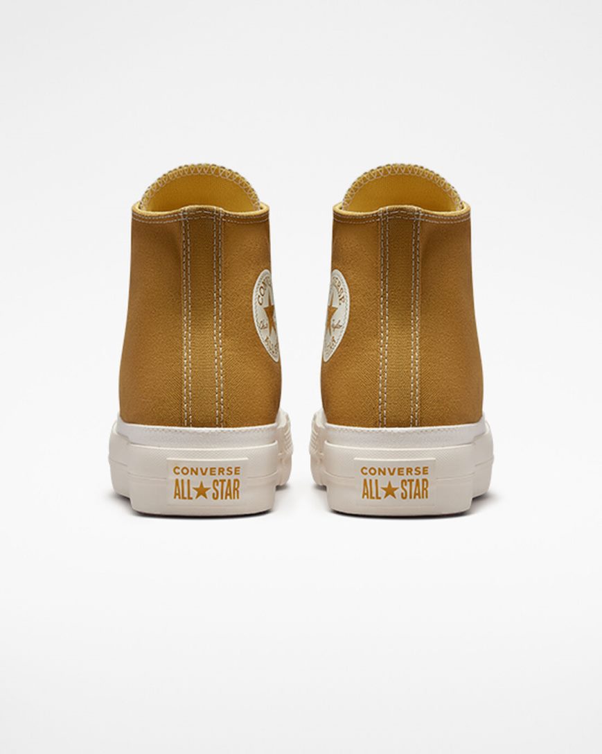 Women's Converse Chuck Taylor All Star Lift Tonal Canvas High Top Platform Shoes Orange / Yellow | AU C6345B
